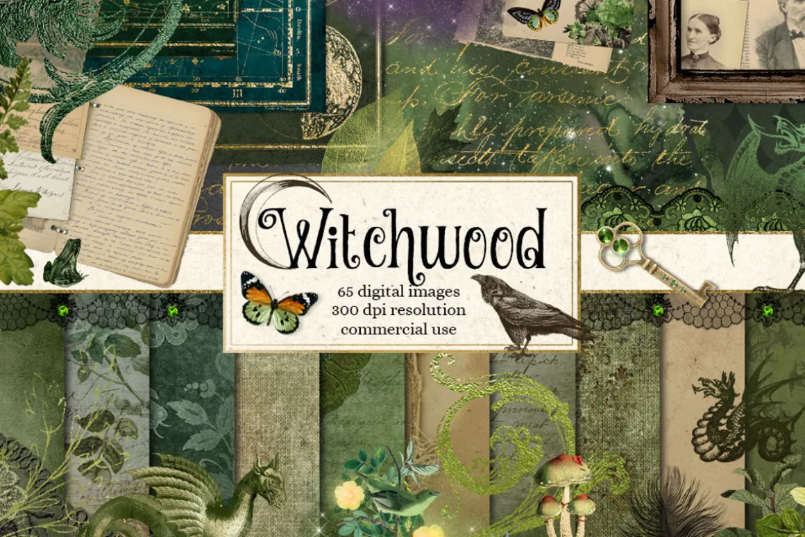 Witchwood Digital Scrapbooking Kit