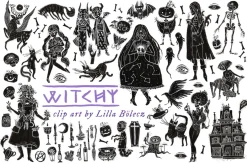 Witchy Halloween Clip Art
