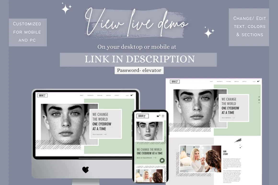 Wix beauty website template