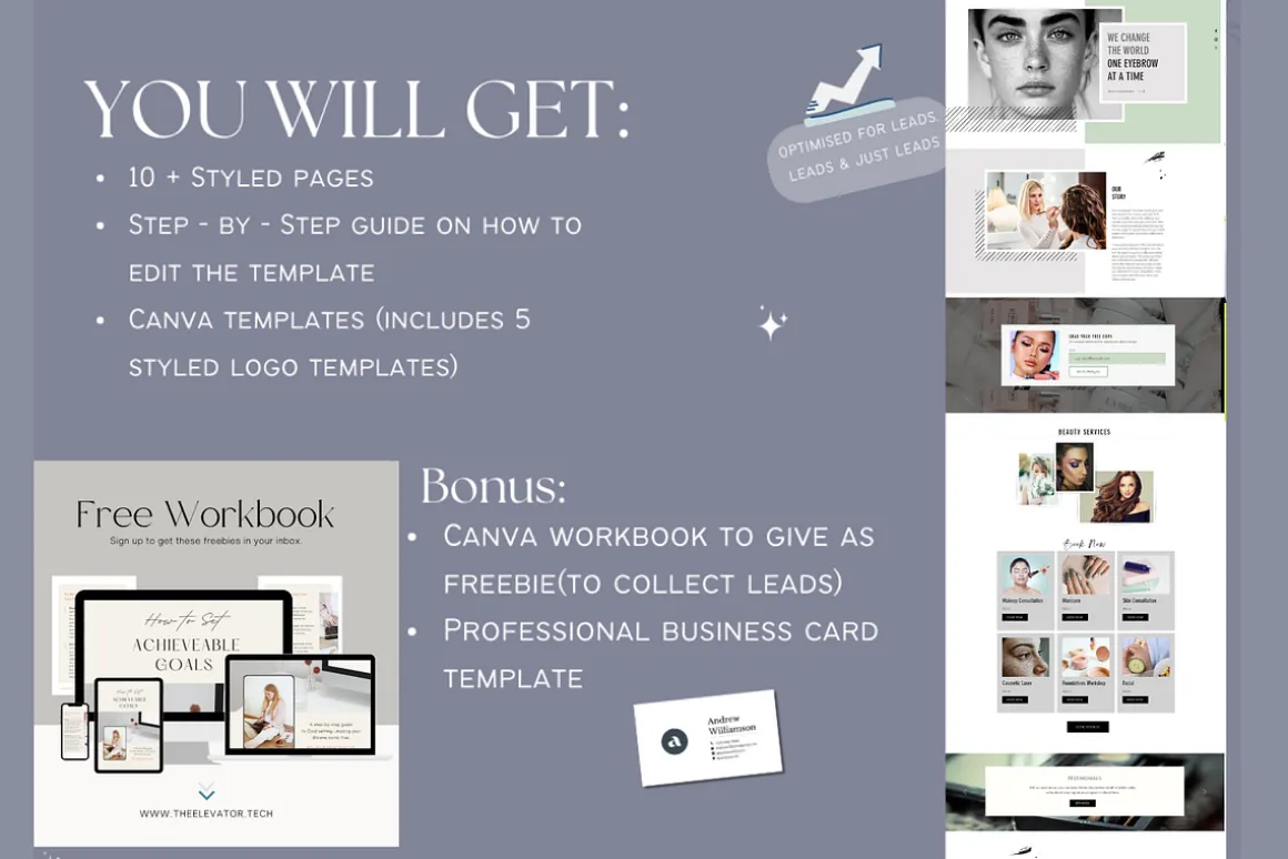 Wix beauty website template