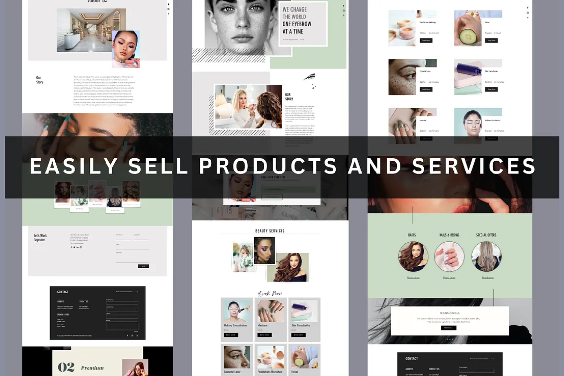 Wix beauty website template