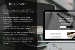 Wix Coaching Website Template