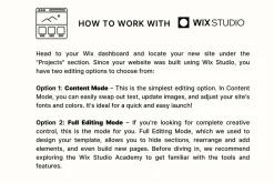 WIX Studio Rosa Website Services
