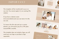 Wix Template Photography Website