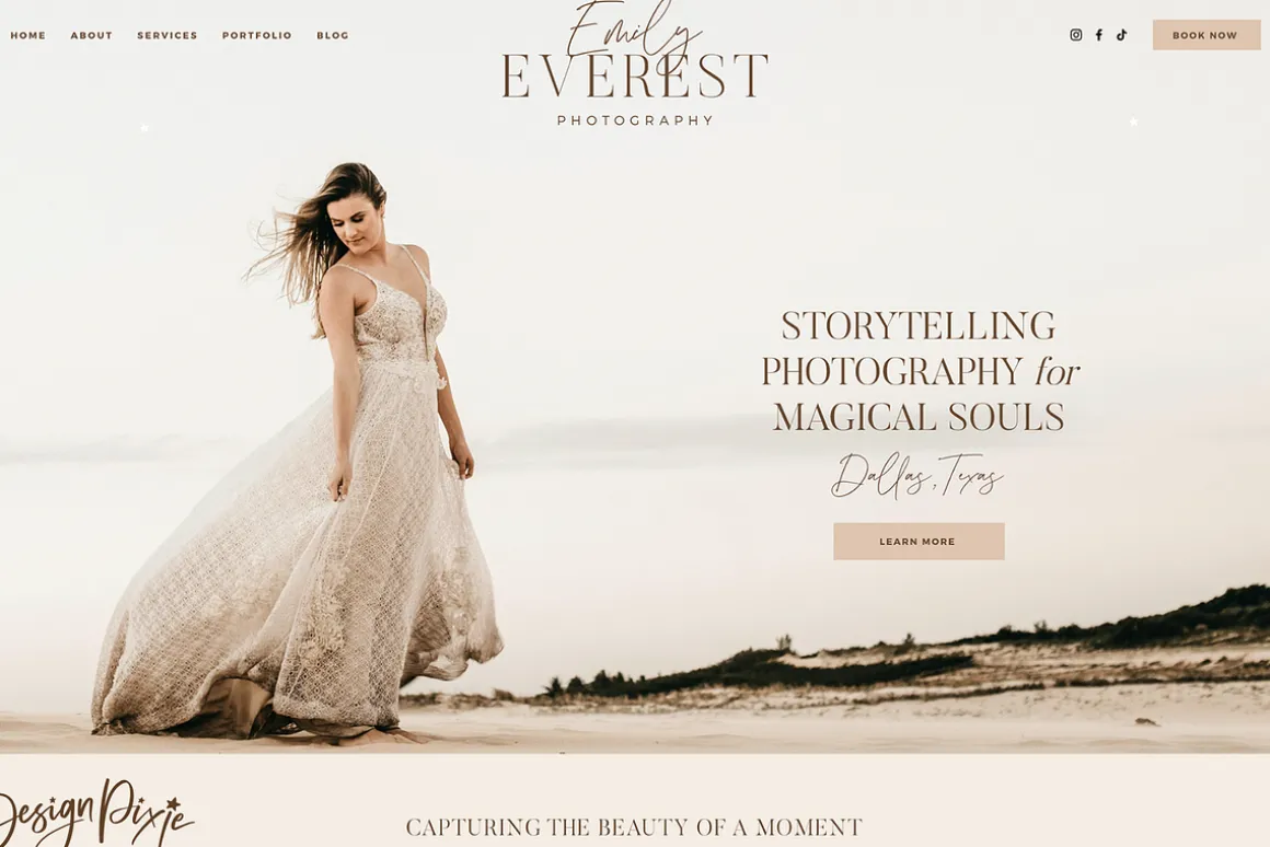 Wix Template Photography Website