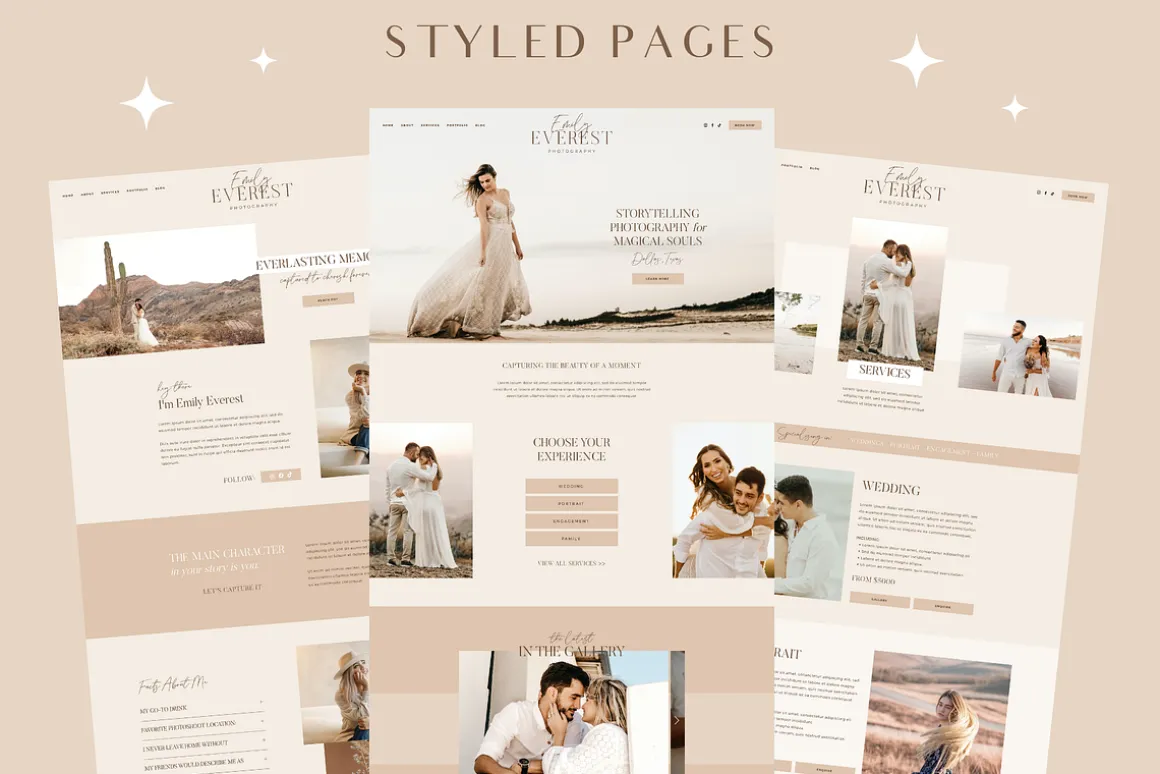 Wix Template Photography Website