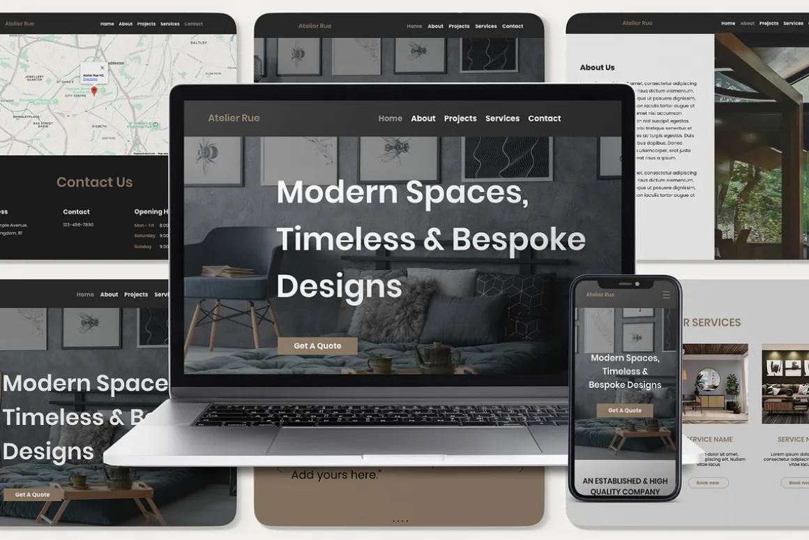 Wix Website for Interior Designers