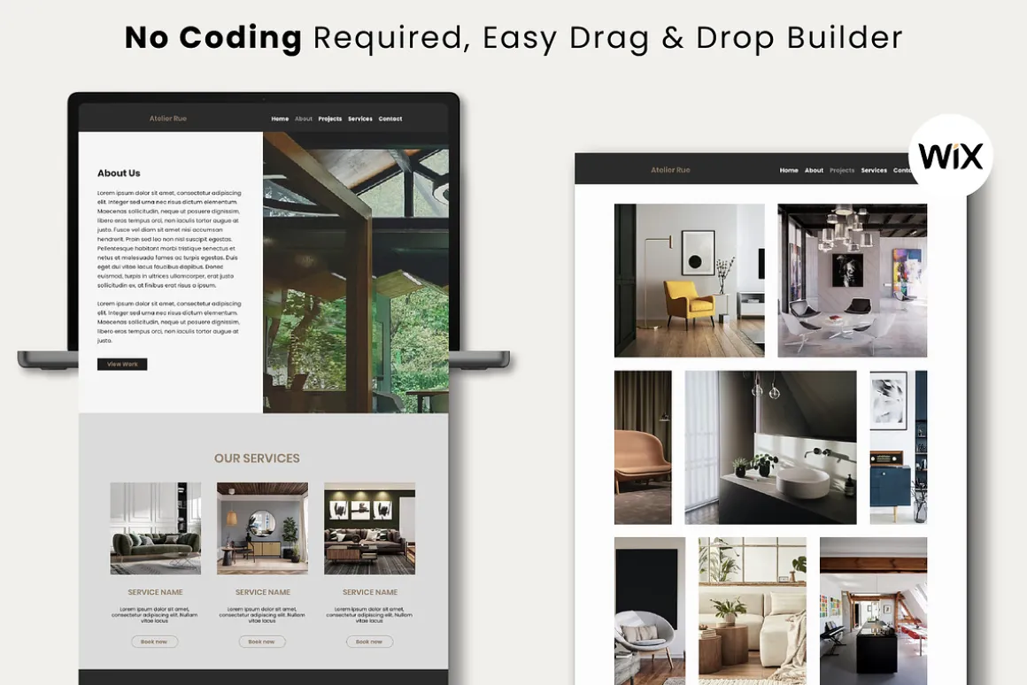 Wix Website for Interior Designers