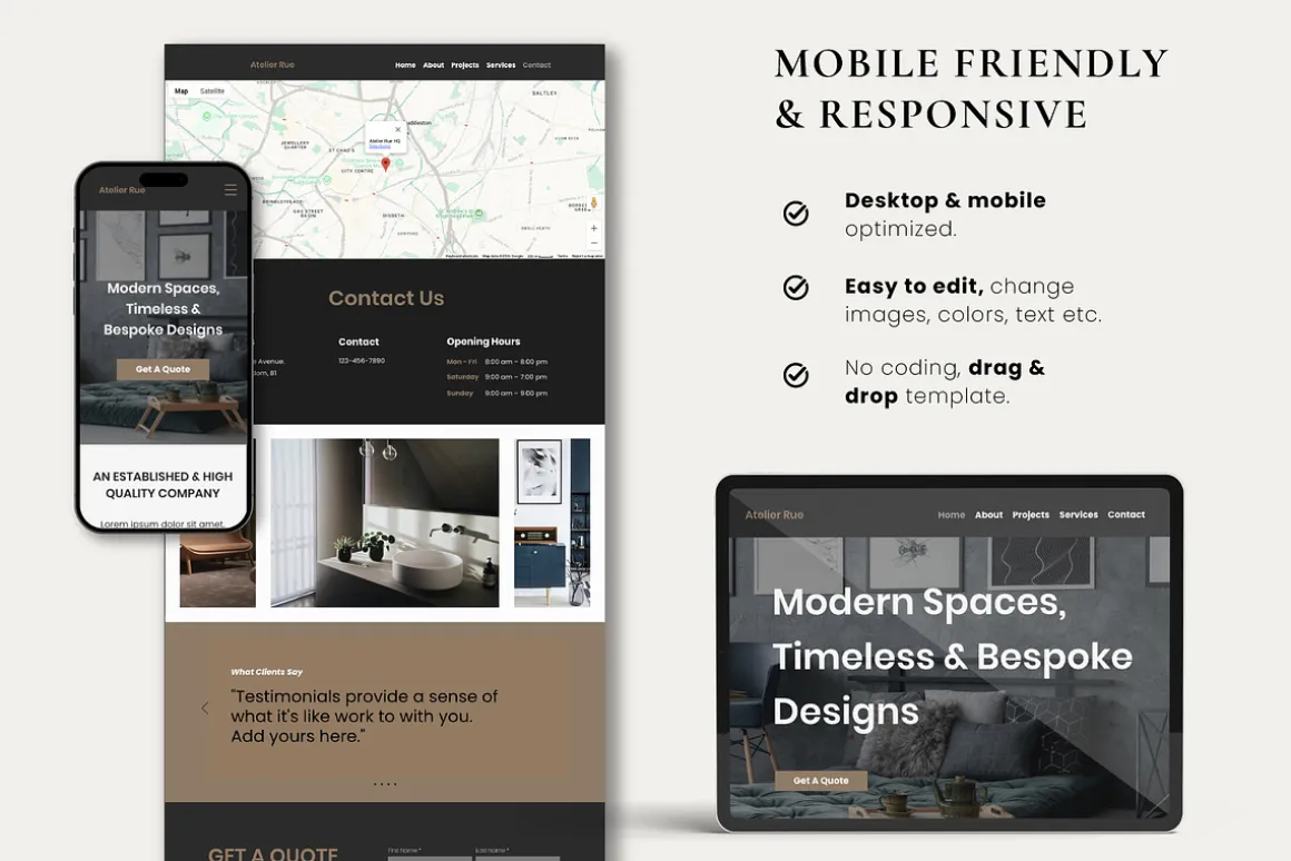 Wix Website for Interior Designers