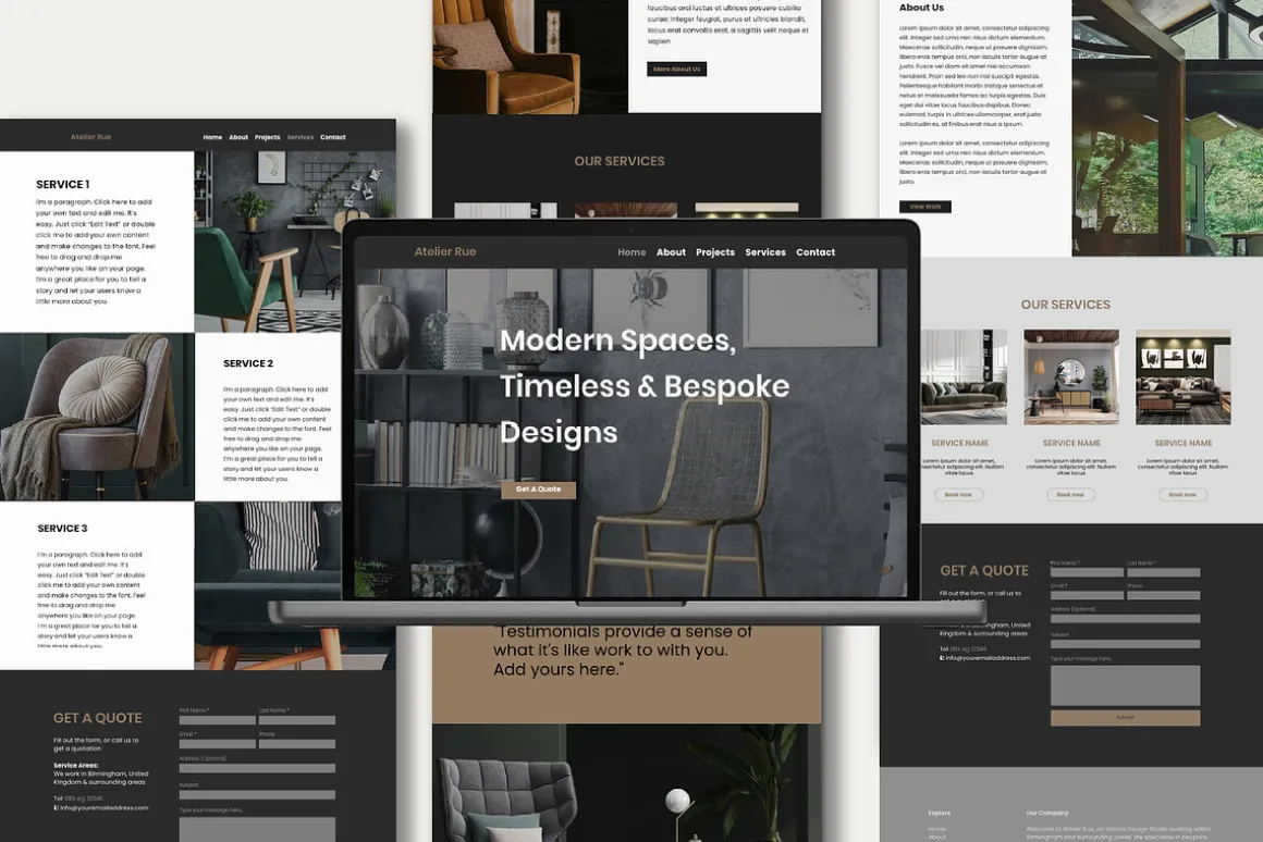 Wix Website for Interior Designers