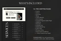 Wix Website for Social Media Manager