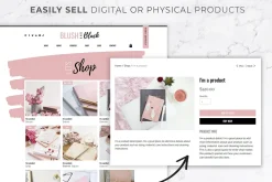 Wix Website Template | Blush & Black