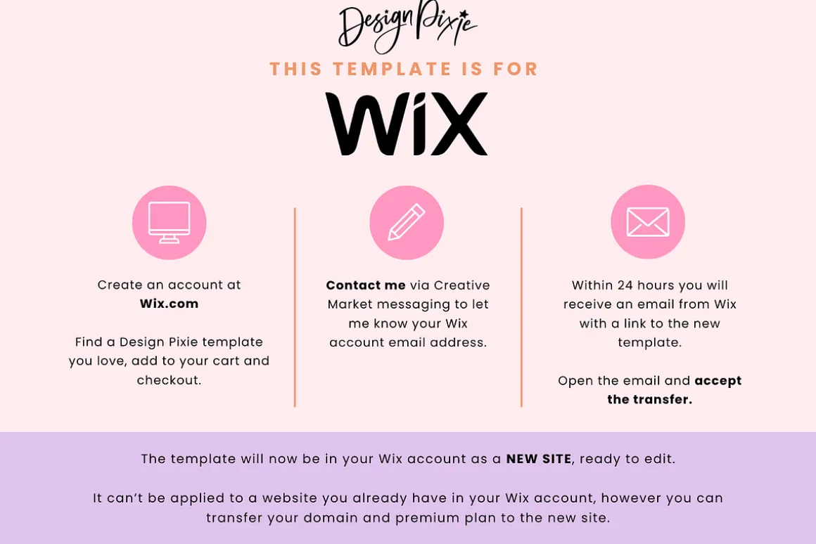 Wix Website Template | Cute Creative