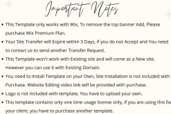 Wix Website Template-eCommerce Store