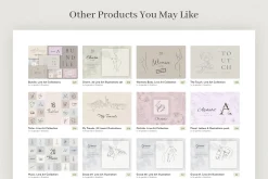 Womans Body. Line Art Collection