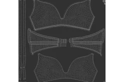 Women's Beige Pink Bra 3D Model