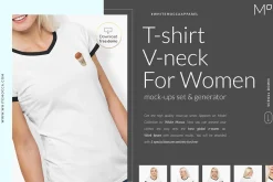Women T-Shirt Mock-ups Set FREE DEMO
