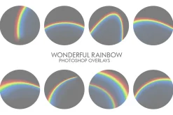 Wonderful Rainbow Overlays Photoshop