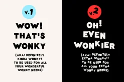 Wonky Font! A Clean & Blocky Font