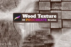 Wood texture for PROCREATE