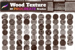 Wood texture for PROCREATE