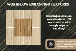 Wood Textures & Pyrography Effects