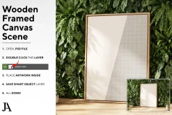 Wooden Framed Canvas | DIN A PSD
