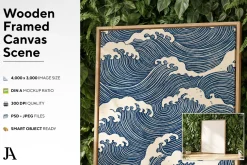 Wooden Framed Canvas | DIN A PSD