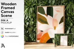 Wooden Framed Canvas | DIN A PSD