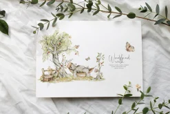 Woodland baby animals Field flowers