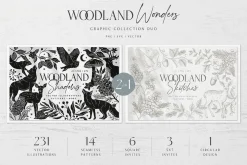 Woodland Wonders: 2 in 1 Graphic Set
