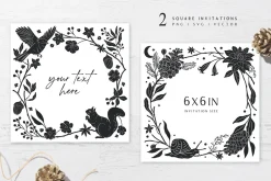 Woodland Wonders: 2 in 1 Graphic Set