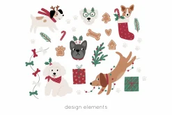 Woof. Christmas dogs
