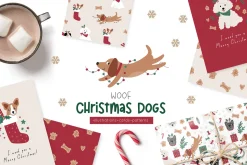 Woof. Christmas dogs