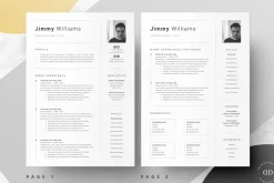 Word, Pages Resume Template Kit