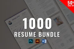 1000 Word Resume Bundle Template