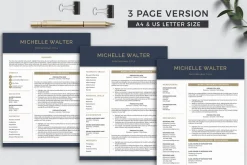Word Resume Template & Cover Letter