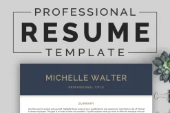 Word Resume Template & Cover Letter