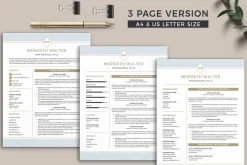 Word Resume Template & Cover Letter