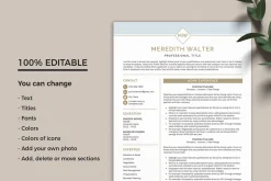 Word Resume Template & Cover Letter