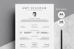 Word Resume Template | 5 Pages Pack