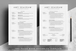 Word Resume Template | 5 Pages Pack