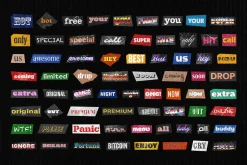 Words Collage Elements