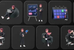 Workly - Startup & Work 3D Character