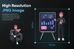 Workly - Startup & Work 3D Character