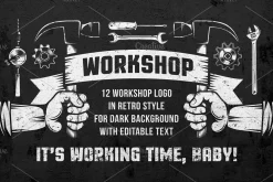 Workshop Emblems On Dark