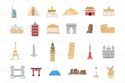 World Landmark Clipart - Swiitery
