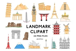 World Landmark Clipart - Swiitery
