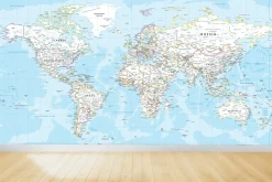 World Map. Political. Vector