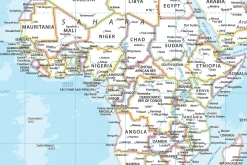 World Map. Political. Vector